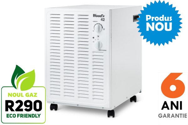 Dezumidificator si purificator Woods SW42FW Suediab  filtru SMF, 2 trepte ventilator, suprafata 190, mp garantie 6 ani